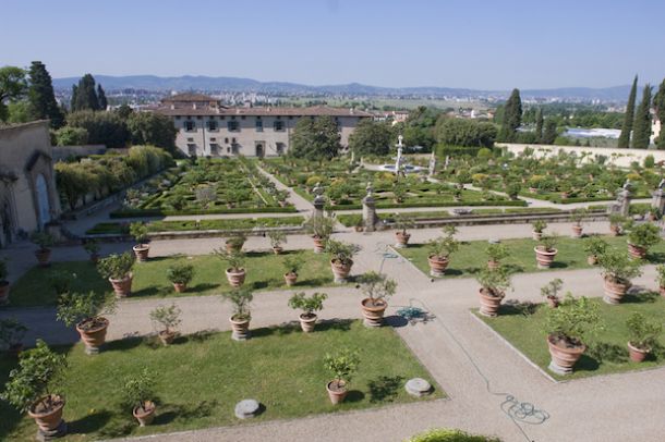 Il giardino della Villa medicea di Castello