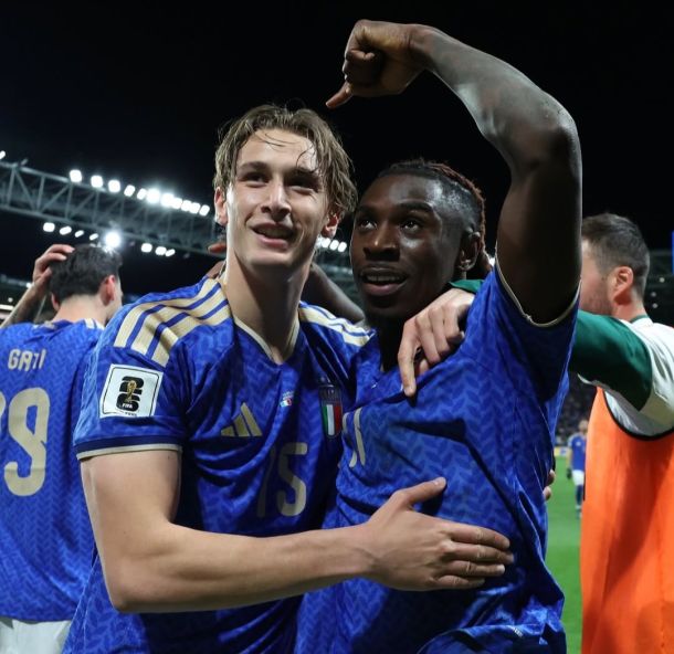 Moise Kean, autore di un gol spettacolare contro l'Irlanda del nord (foto dai social della nazionale)