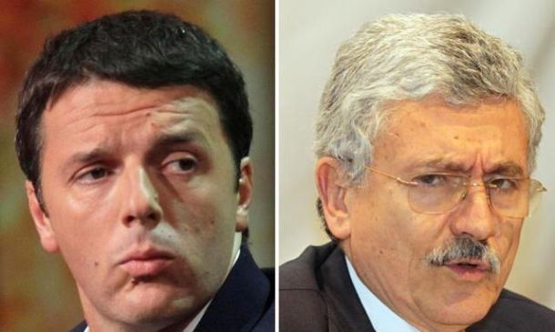 D'Alema e Renzi, amici coltelli