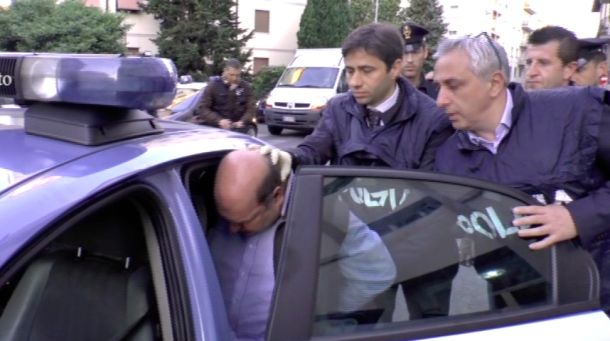 L'arresto di Riccardo Viti stamani a Firenze