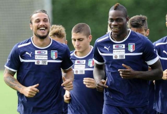 La coppia d'attacco italiana Osvaldo-Balotelli