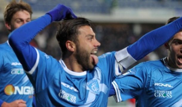 Tavano (Empoli) ha segnato il 14esimo gol stagionale