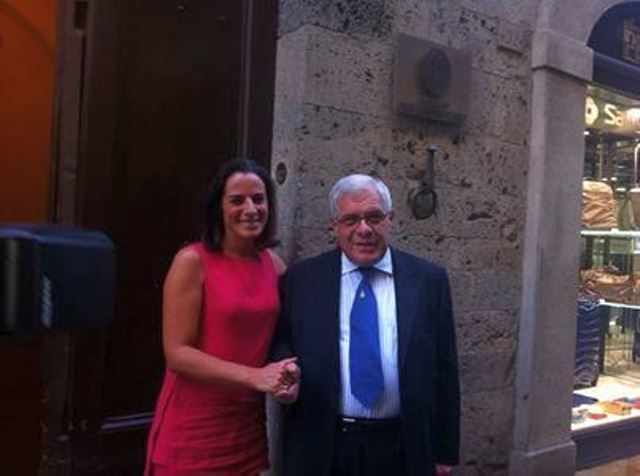 Antonella Mansi, presidente della Fondazione Mps, e Gabriello Mancini, ex presidente