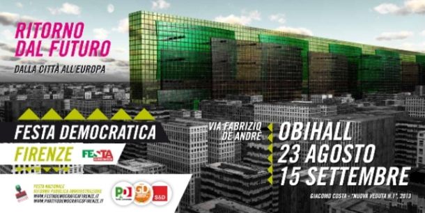 La locandina della Festa del Pd a Firenze