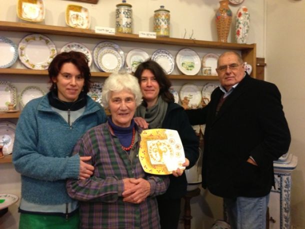 La famiglia Sbigoli: da sinistra Lorenza, Antonella, Chiara e Valentino