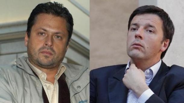 Claudio Fantoni e Matteo Renzi, sfida per il Comune
