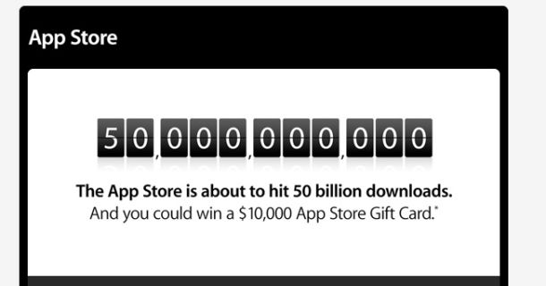 La Apple festeggia 50 miliardi di applicazioni scaricate