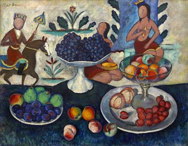 In foto, Natura morta, di Il' ja Maskov, 1912-1013.