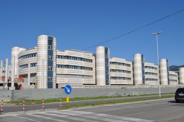 La nuova Scuola Marescialli e Brigadieri dei Carabinieri in corso di costruzione a Castello