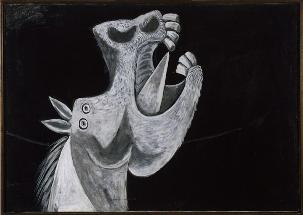 Pablo Picasso, Testa di cavallo. Schizzo per “Guernica” 2 maggio 1937, Museo Nacional Centro de Arte Reina Sofía, Madrid.