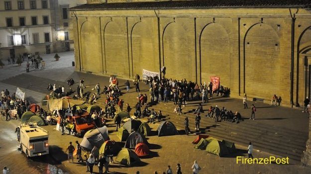 Tendopoli in san Lorenzo sabato 17 mag ore 23