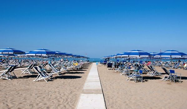 La spiaggia di Viareggio