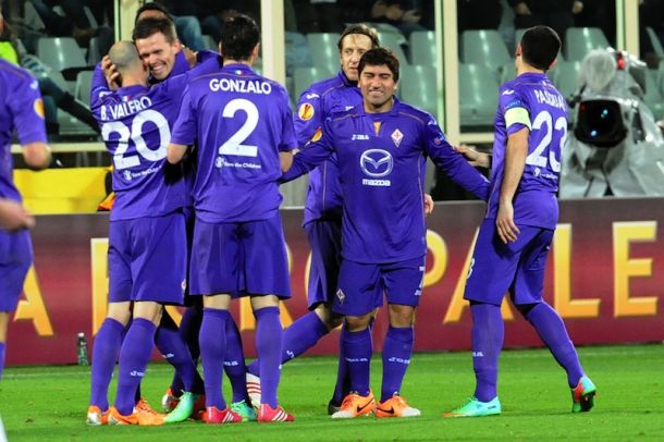 Esultanza dopo la punizione di Ilicic