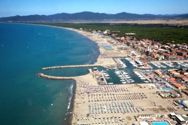 La spiaggia di Marina di Grosseto