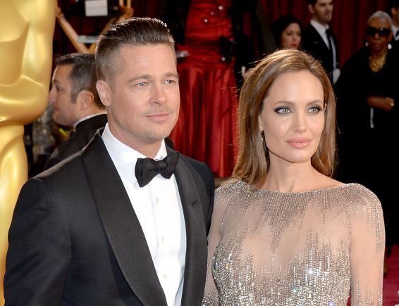 Brad Pitt e Angelina Jolie alla premiazione degli Oscar 2014