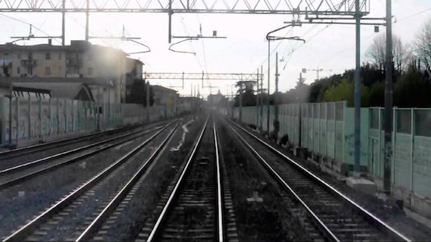 Il tratto della linea Firenze Arezzo a Rovezzano