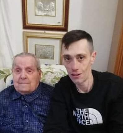 Gabriello Maggiorelli con il nipote Gianni (foto dal profilo FB del sindaco di Castelfiorentino, Alessio Falorni)