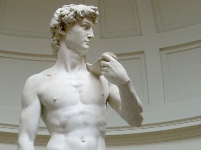 Il David di Michelangelo nella Gallerria dell'Accademia di Firenze