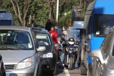 Traffico bloccato sui viali a Firenze