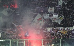 Un tifoso viola ieri è stato arrestato a Torino