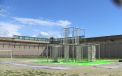 Il cortile del carcere di San Gimignano dove si svolgerà lo spettacolo