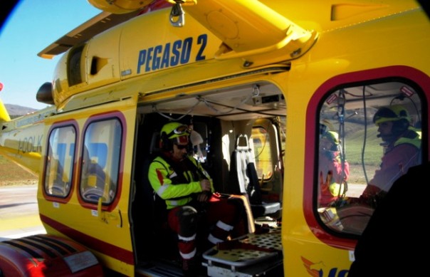 L'elicottero Pegaso della Regione Toscana