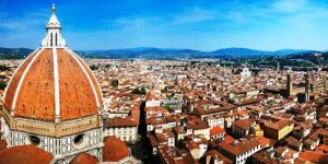 Una veduta dei tetti di Firenze