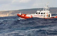 Una motovedetta della Guardia Costiera