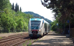 Un tratto della ferrovia Faentina