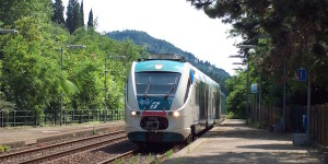 Un tratto della ferrovia Faentina