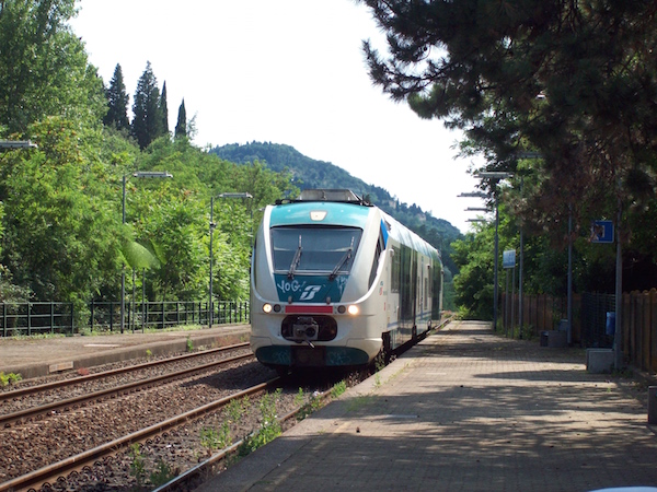 Un tratto della ferrovia Faentina