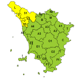 Maltempo anche a Pasquetta: allerta gialla in Toscana prolungata a lunedì 21. Rischio frane in Versilia, Lunigiana e Garfagnana Maltempo anche a Pasquetta: allerta gialla in Toscana prolungata a lunedì 21. Rischio frane in Versilia, Lunigiana e Garfagnana