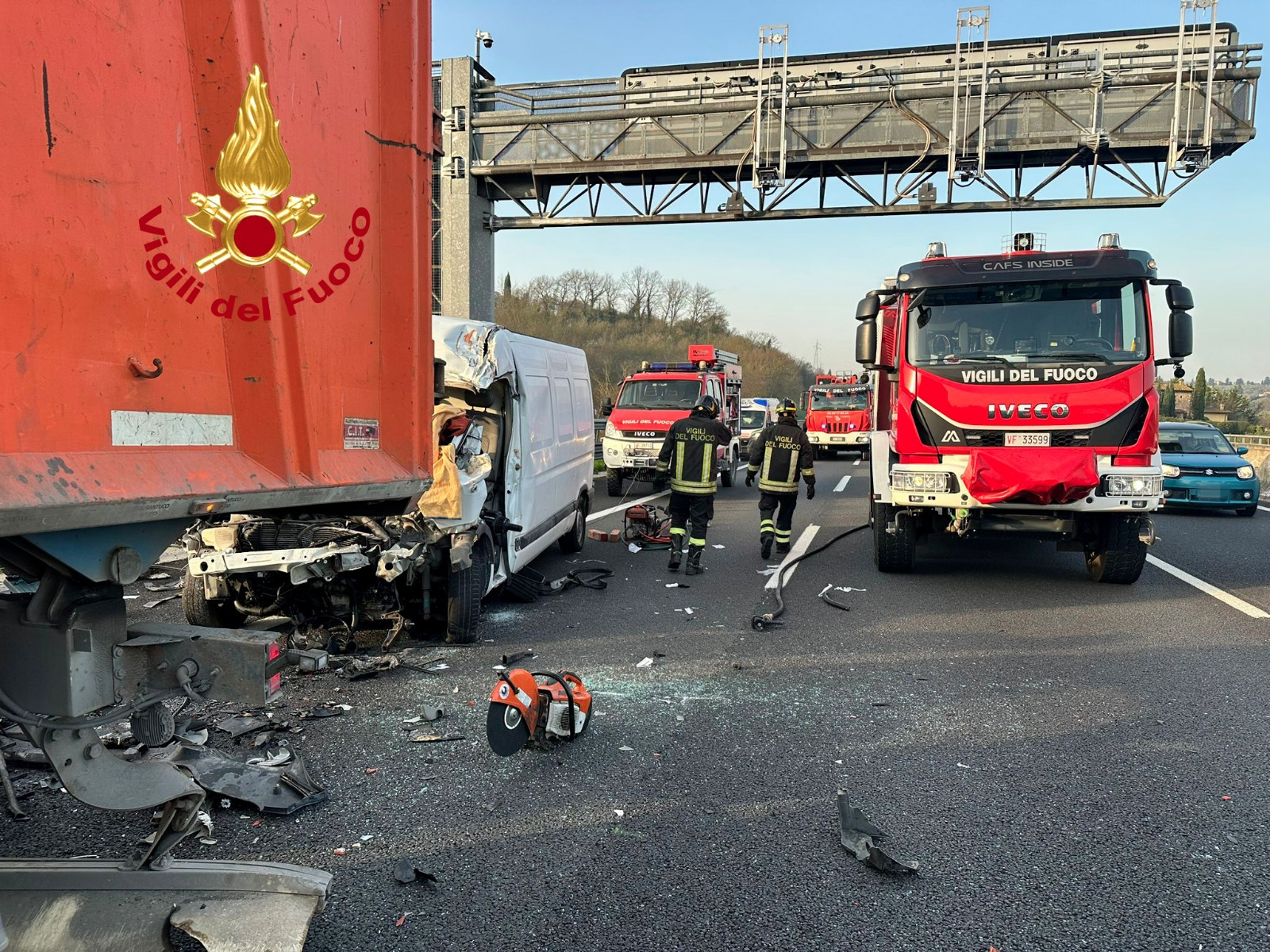 Autostrada A1: incidente fra due tir e un'auto. Tratto riaperto fra ...
